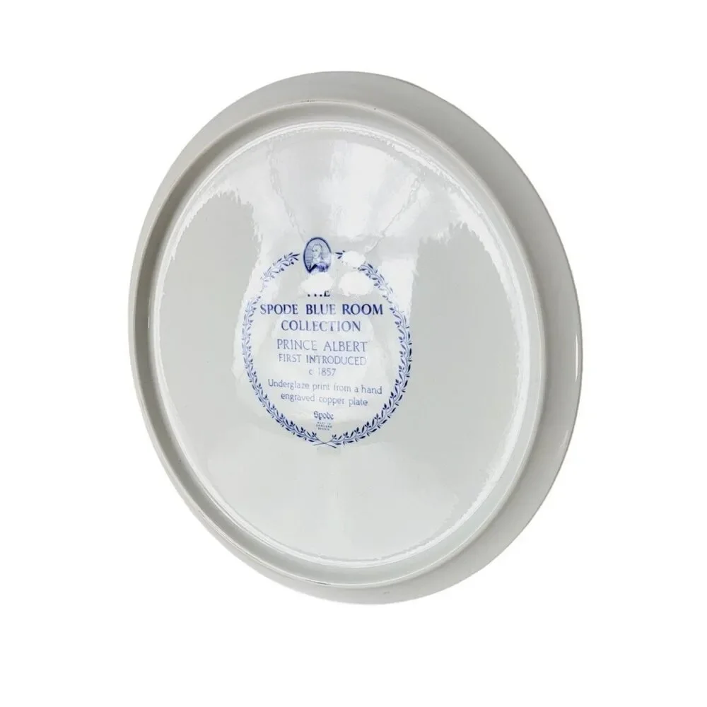 Prince Albert The Spode Blue Room Collection 1857 England Porcelain Cake Platter